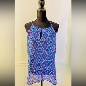 Old Navy Pattern Halter Tank Top Size M